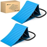 Nilight Wheel Chocks Heavy Duty Stopper 8.7" X 4.8" 4.2" 2-PACK. Fixed Price $12.99.
