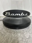 Airstream Bambi Black & Gray Badge Nameplate Emblem 2005 Part 386126. Fixed Price $85.00.