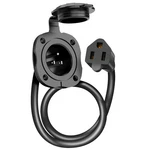 Welluck Rv Shore Power Inlet 20A 125V W/ Dual 18IN Extension & Waterproof Cover. Fixed Price $22.52.