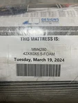 6.5" Thick 42" X 80" Foam Mobile Mattress Semi Truck Sleeper Cab Bed Rv Bunk. Fixed Price $150.00.