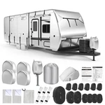 Rv Cover 27-30 Ft Travel Trailer 420D Oxford Cloth Waterproof Denforste. Fixed Price $259.99.