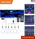 Smart Led Car Interior Lights Usb, App & Remote Control Color-changing Magic. Fixed Price $73.14.