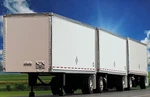 1/64 Dcp White 28' Wabash Dry Van Pup Trailer Set. Fixed Price $134.99.