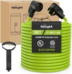 Nilight 50FT Rv Extension Cord 30 Amp 125V Heavy Duty 10/3 Gauge Pure Copper. Fixed Price $142.99.