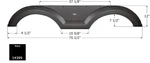 Icon 14399 Tandem Axle Fender Skirts Rv. Fixed Price $280.72.