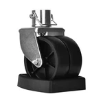 Rockane Dual 6'' Trailer Jack Swivel Caster Wheel Replacement With Rubber Whe.... Fixed Price $55.28.
