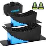 Leveling Blocks 6 Inch 2 Curved Levelers Wheel Chocks Kohree Packs Mats. Fixed Price $89.99.