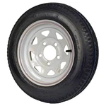 Kenda Loadstar 480-12 Lrc Utility Trailer Tire And 5-HOLE Custom Spoke Wheel. Fixed Price $69.99.