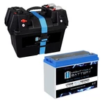 Mighty Max 12V 100AH Lithium Battery With Smart Box For Camper Trailer. Fixed Price $309.99.