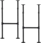 Industrial Pipe Counter Bar Table Leg,metal 38HEIGHT, Black. Fixed Price $59.94.