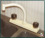 New Phoenix 8'' Hi-rise Kitchen Faucet Spout Bone Rv Camper Boat Winterizing. Fixed Price $25.99.