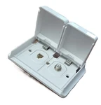 08-6305 Prime Exterior Duplex Tv/information Phone Receptacle White. Fixed Price $14.99.