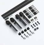 Smartstandard Bi-folding Sliding Door Hardware Kit, J Shape Hanger, Black. Fixed Price $69.95.