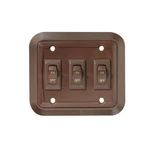 Wall Plate Switch S659 Triple On/off Brown 3.53X4 Inch Rv Electrical. Fixed Price $30.04.