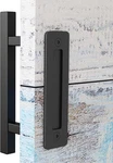 Easelife 12" Sliding Barn Door Handles Handle-square Black ,. Fixed Price $29.15.