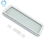 Rv Entry Door White Window Frame Obscure Tempered Glass 12" 21". Fixed Price $48.57.