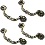 Uenhoy 4 Pcs 5 Inch Bail Handle Drop Pulls Vintage Hole Center, Bronze. Fixed Price $18.29.
