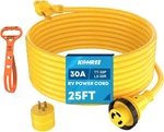 Kohree 25' Rv Power 30M/30F 25&APOS; Twist Lock), Yellow Amp. Fixed Price $93.81.