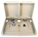 Prime Products 086305 White Exterior Phone/tv Receptacle. Fixed Price $26.57.