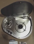 Dometic PI8822D Stainless Steel 2-BURNER Rv Drop-in Cooktop Propane Glass. Fixed Price $100.00.