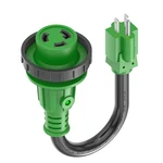 Rvguard 30A To 110V Adapter Cord 12IN Locking Nema L530R 515P W/ Led. Fixed Price $25.47.
