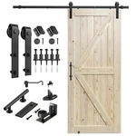 Smartstandard 36IN X 84IN Sliding Barn Door With 6.6FT Hardware Kit.... Fixed Price $189.47.