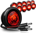 True Mods 10PC 3/4" Inch Round Red Trailer 12V Led Marker Pack, (tbt). Fixed Price $40.90.