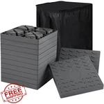 Demreal Rv Camper Leveling Blocks 12PC Gray Interlocking Stabilizer W/bag. Fixed Price $52.99.