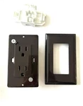 Rv Designer Dual Outlet W/cover-plate- S815 Brown. Fixed Price $15.00.