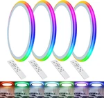 4PACK 13INCH Magic Rgb Flush Mount Led Ceiling LIGHT,34W 3400LM Dimmable With Re. Fixed Price $224.99.