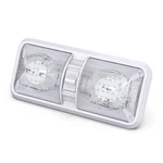 Leisure Rv Ceiling Double Dome Light Fixture With 1 Pack, White. Fixed Price $21.70.