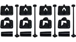 Rv Camper Door Catch Latch Holders T-style With Stops, Black Pack Of 4. Fixed Price $15.99.