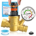 Rv Water Pressure Regulator With Colorful Gauge, Hand Adjustable Knob,brass L.... Fixed Price $40.87.