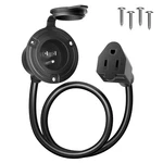 Plugsaf Shore Power Inlet 15 Amp 125V Port 18IN-1POLE, Black. Fixed Price $17.58.