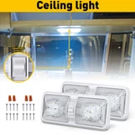 2PCS 12V Ceiling Fixture Double Dome 48 Lights For Camper Trailer Rv Marine. Fixed Price $21.37.