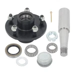On 5' Trailer Hub Kit W/ Bearing #84 Spindle For 3500LBS Axle. Fixed Price $58.18.