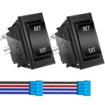 Momentary Rv Jack Switch 30 Amp 12V Dc Reverse Polarity Rocker Motor. Fixed Price $20.73.