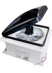 Rvlovent 12V Roof Fan 14" Manual Lift Dome For Camper Van Lid Smoke. Fixed Price $50.00.