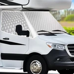 Rv Windshield Cover For Class Silver & Black-fit Dodge Mercedes Benz Sprinter. Fixed Price $43.40.