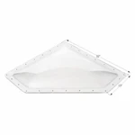 Icon 01868 Rv Trailer Neo Angle Outer Skylight Clear 13"W X 32"L. Fixed Price $188.56.