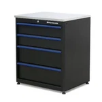 Montezuma BKMG30244BC 4-DRAWER Base Cabinet With Stainless Steel Worktop New. Fixed Price $780.96.
