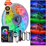 Destlife Rv Awning Lights, 20FT 12V Led Strip With Pack, Multicolor. Fixed Price $44.99.