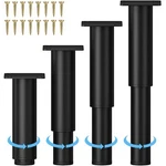 Metal Adjustable Furniture Legs 5.12-9.45 Inch, Wlrrcwdttc Sofa Cabinet. Fixed Price $36.70.