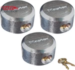Master Lock 6271KA 3 Pack 2-7/8IN. Proseries Reinforced Hidden Shackle Rekeyab. Fixed Price $143.06.