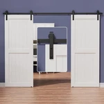 Zekoo 12 Ft Barn Door Hardware Kit For Cabinet Closet, Feet, J Shape. Fixed Price $162.41.