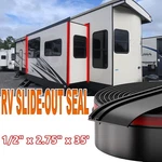 Racewill 1/2"X2.75"X35' Rv Slide Out Seal Base Trailer Weather Stripping Travel. Fixed Price $40.99.
