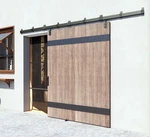 12FT Heavy Duty Sliding Barn Hardware Kit For Outdoor Use, 300LBS Max. Fixed Price $274.99.