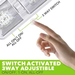 Rv Ceiling Double Dome Fixture With On/off Switch Interior Lighting.... Fixed Price $23.38.