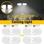 4PCS Rv Ceiling Interior Light Boat Camper Trailer Double Dome 12V. Fixed Price $60.04.