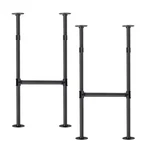 Mdjwjj Industrial Pipe Table Legs, Bar Height, Metal, Iron Base, 38"H X 14"W. Fixed Price $72.83.